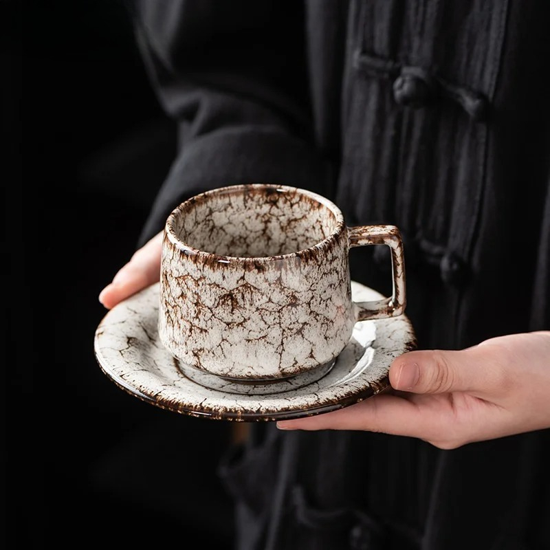 Celadon Ceramic Cup - 日本のマグカップ セラミックカップ レトロな夏のドリンクカップ 家庭 オフィス 男の子用