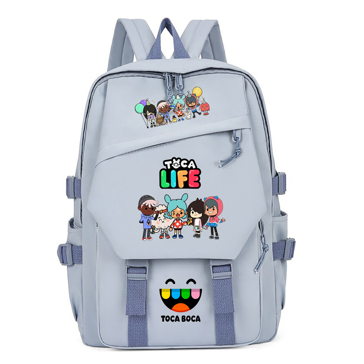 Korean Women Lifestyle - Toca Life World プリントバックパック子供スクールバッグ高品質学生男の子女の子ラップトップバッグパックファッション韓国スタイルバックパック