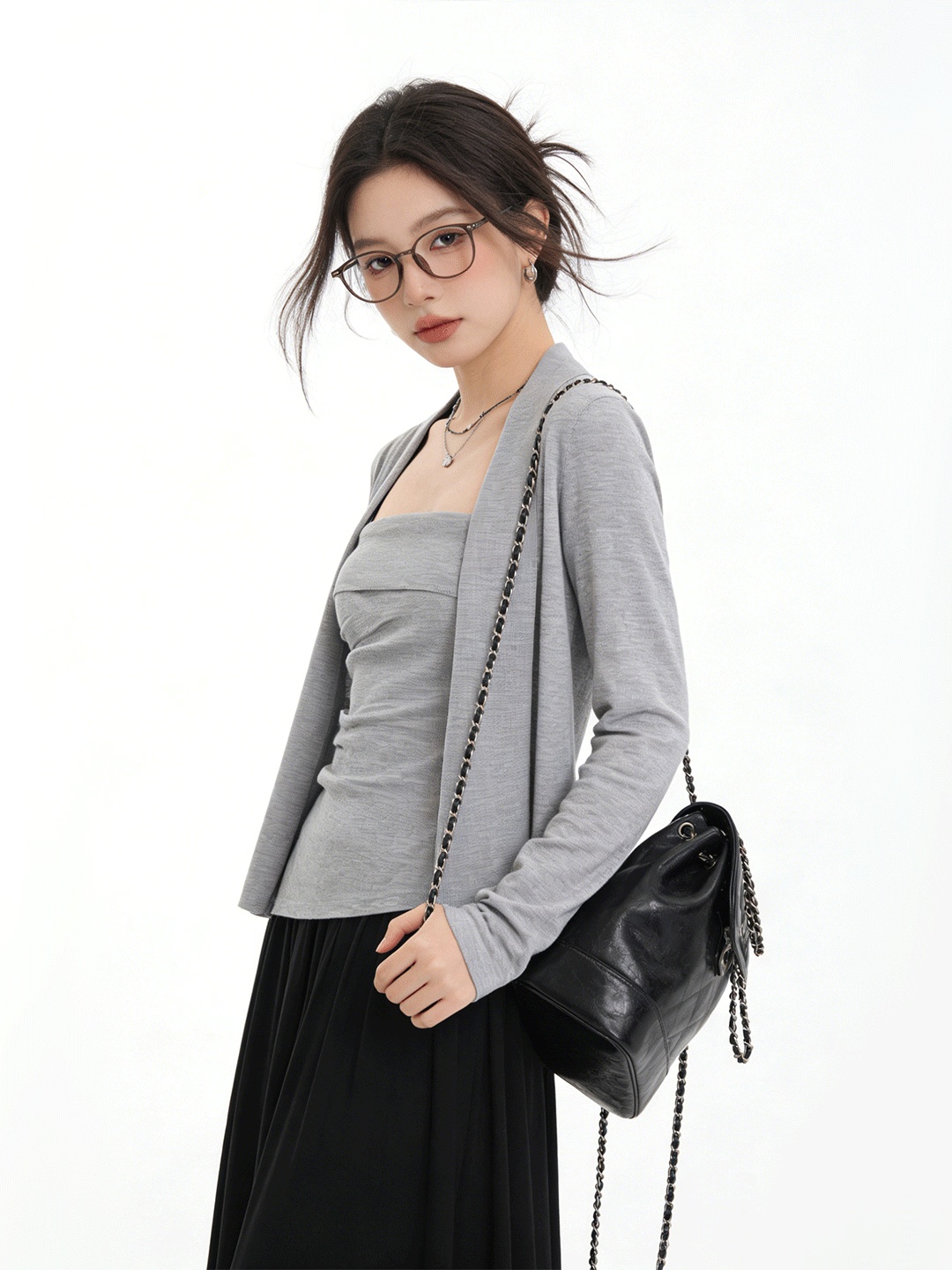 Lu Life 肌に優しいショートニットカーディガン痩身ツー - Korean Women Lifestyle のレビューと価格