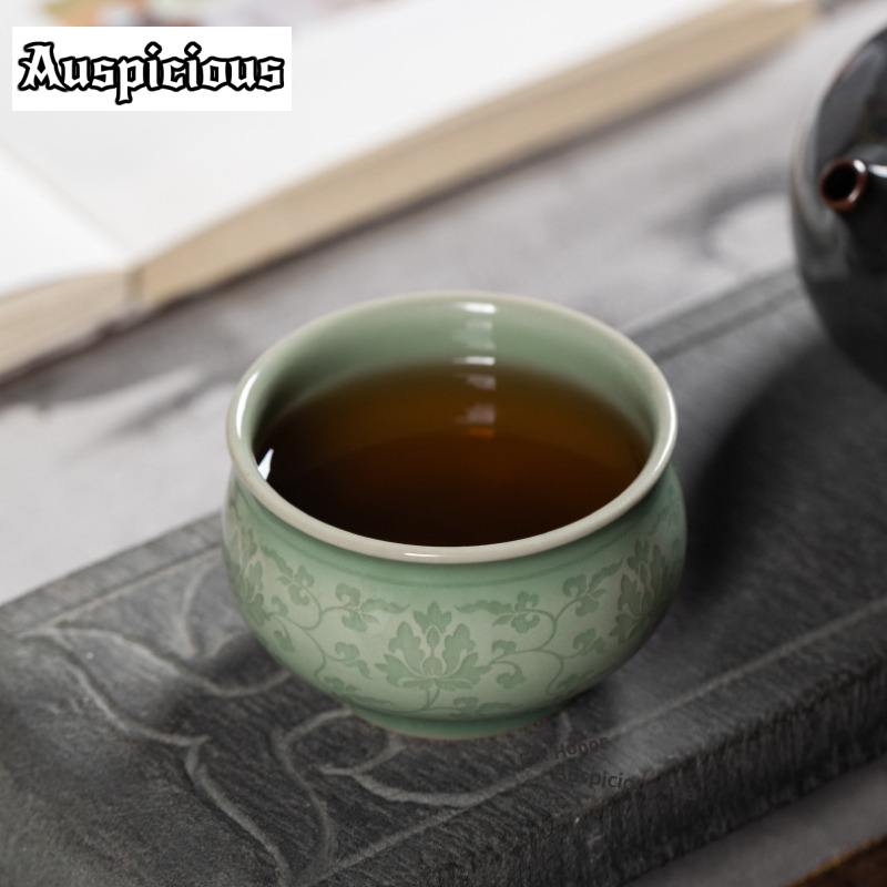 108 ミリリットル手作りツイニングロータスセラドンティーカ - Celadon Ceramic Cup のレビューと価格