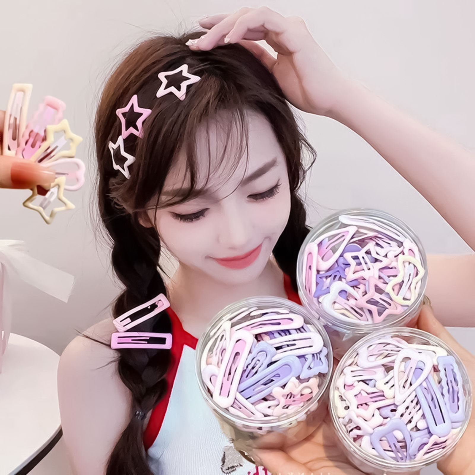 3 個のスイートスタイルのヘッドウェアピン、すべてマッチし、 - Korean Women Lifestyle のレビューと価格