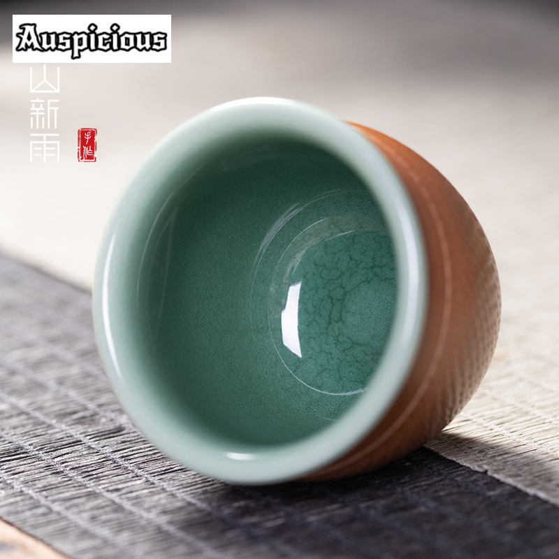 Longquan-手作りのセラミックチークアップ,ナイフ,ジ - Celadon Ceramic Cup のレビューと価格