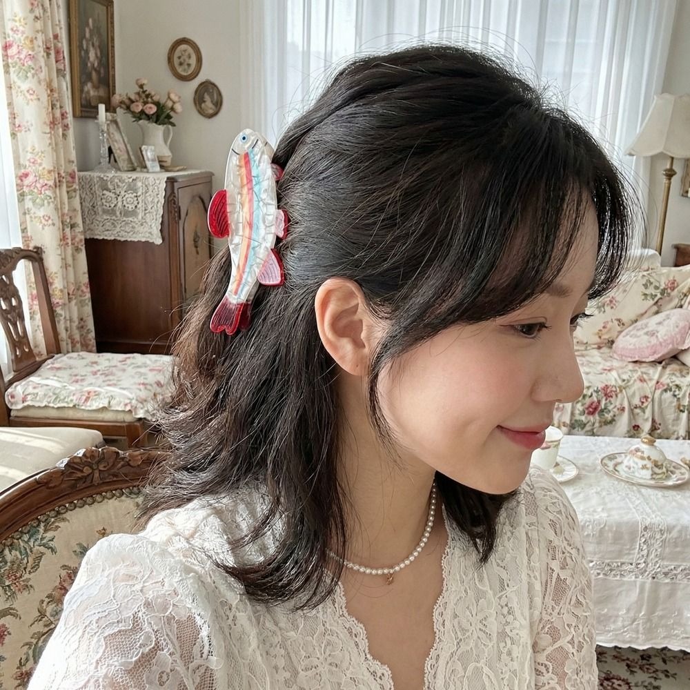 ヘアピン 海洋動物ヘアクロー マグロ PVC 海洋生物 フィ - Korean Women Lifestyle のレビューと価格