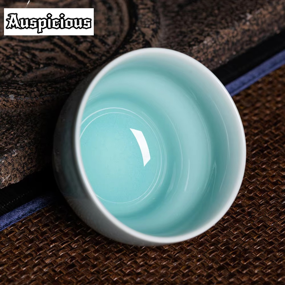 ロングティーカップハンドメイドカップ,クリエイティブなひょう - Celadon Ceramic Cup のレビューと価格